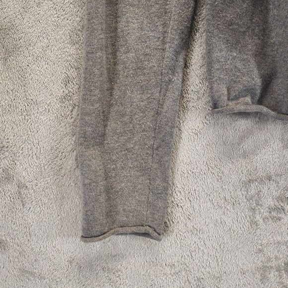 Converse One Star Womens Gray Cropped Open Waterfall Cardigan Long Sleeve Size L - Picture 9 of 14